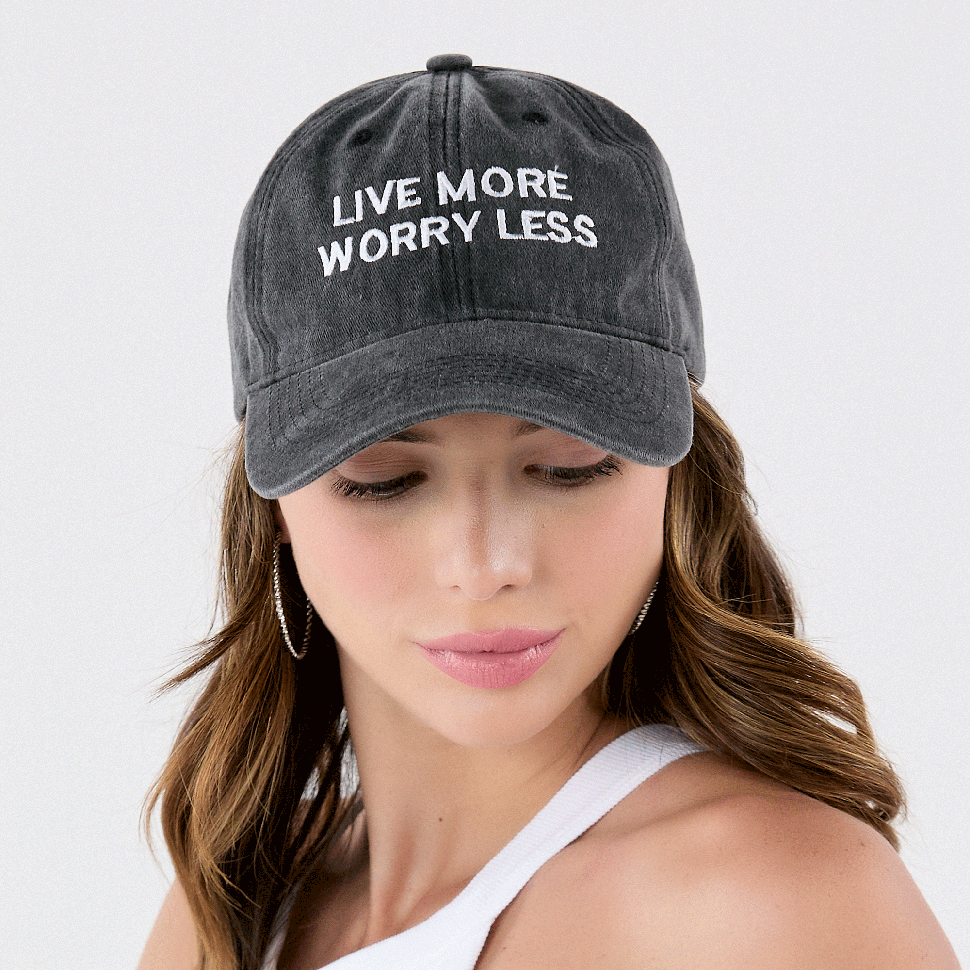 LIVE MORE, WORRY LESS CAP