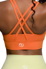 COLOR BLOCK CROSS-STRAP TOP